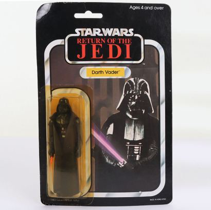 Vintage Star Wars Return of the Jedi Darth Vader Palitoy Original Carded Moc Action Figure.