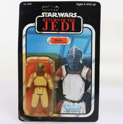 Vintage Star Wars Return of the Jedi Klaatu Skiff Guard Kenner Original Carded Moc Action Figure.