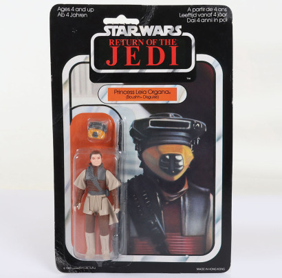 Vintage Star Wars Return of the Jedi Princess Leia Organa Boushh Disguise Palitoy Original Carded Moc Action Figure.