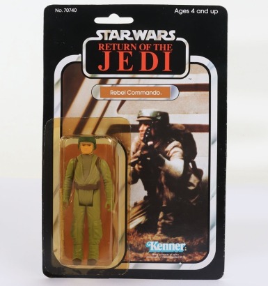 Vintage Star Wars Return of the Jedi Rebel Commando Kenner Original Carded Moc Action Figure.
