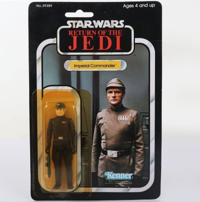 Vintage Star Wars Return of the Jedi Imperial Commander Kenner Original Carded Moc Action Figure.