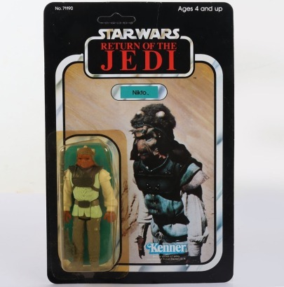 Vintage Star Wars Return of the Jedi Nikto Kenner Original Carded Moc Action Figure.