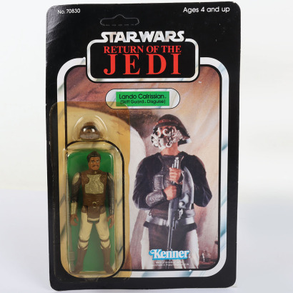 Vintage Star Wars Return of the Jedi Lando Calrissian Skiff Original Carded Moc Action Figure Kenner.