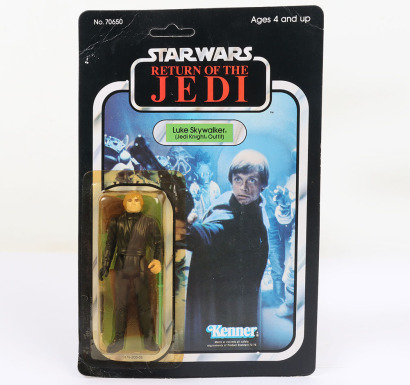 Vintage Star Wars Luke Skywalker Jedi Knight Outfit Original Carded Moc Action Figure Kenner.