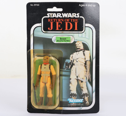 Vintage Star Wars Return of the Jedi Bossk Bounty Hunter Original Carded Moc Action Figure Kenner.
