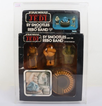 Scarce Vintage Star Wars Sy Snootles and the Rebo Band Action Figure Playset Boxed.