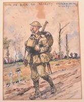 Three Great War Original Watercolours by War Artist R T Cooper