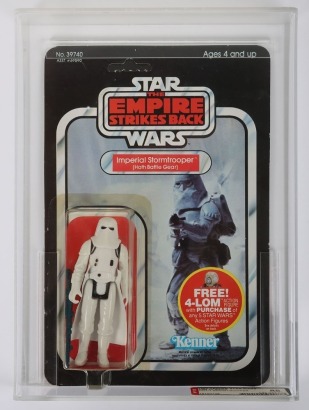 Vintage Star Wars The Empire Strikes Back Imperial Stormtrooper Hoth Graded AFA 1982 47 Back 85Y-NM+.