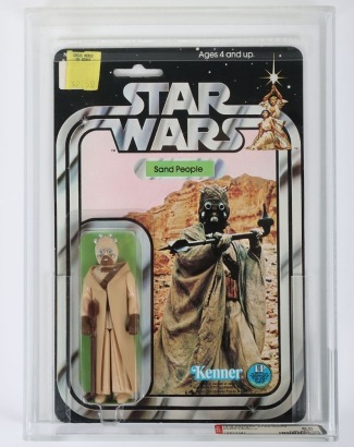 Vintage Star Wars Sand People Graded AFA 1978 12 Back 85NM+ Action Figure carded moc Kenner.