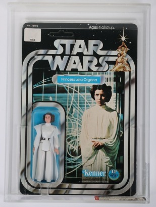 Vintage Star Wars Princess Leia Organa Graded AFA 1978 20 Back 85NM+ Action Figure carded moc Kenner.