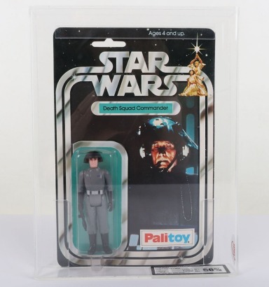 Vintage Star Wars Death Squad Commander Graded UKG 1978 12 Back 80% Action Figure carded moc Palitoy.