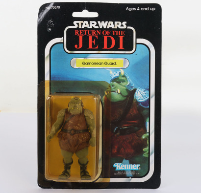 Vintage Star Wars Return of the Jedi Gamorrean Guard Kenner Original Carded Moc Action Figure.
