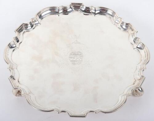 A George II silver salver, John Carter, London 1732