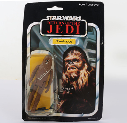Vintage Star Wars Return of the Jedi Chewbacca Palitoy Carded Moc Action Figure.