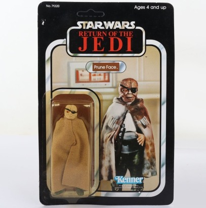 Vintage Star Wars Return of the Jedi Prune Face Kenner Original Carded Moc Action Figure.