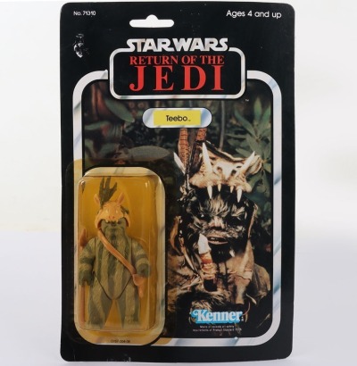Vintage Star Wars Return of the Jedi Teebo Kenner Original Carded Moc Action Figure.