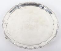 A George III silver salver, London 1774