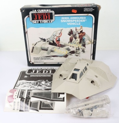 Vintage Star Wars Return of the Jedi Rebel Armoured Snow Speeder boxed Palitoy.