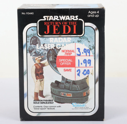 Vintage Star Wars Return of the Jedi Radar Laser Cannon Mini Rig boxed Kenner.