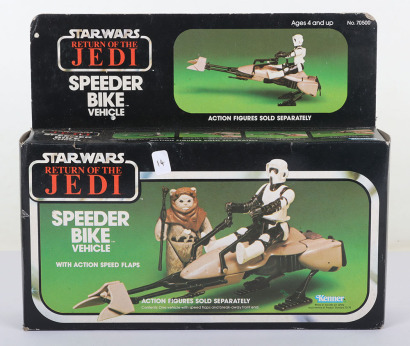 Vintage Star Wars Return of the Jedi Speeder Bike boxed Kenner.