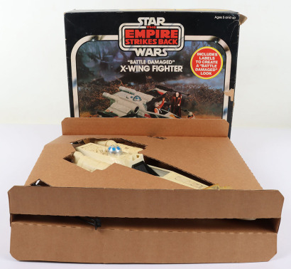 Vintage Star Wars The Empire Strikes Back Battle Damaged X-Wing Fighter Vehicle Boxed Palitoy.