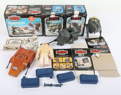 Collection of Vintage Star Wars Mini-Rigs Vehicles and Creatures.