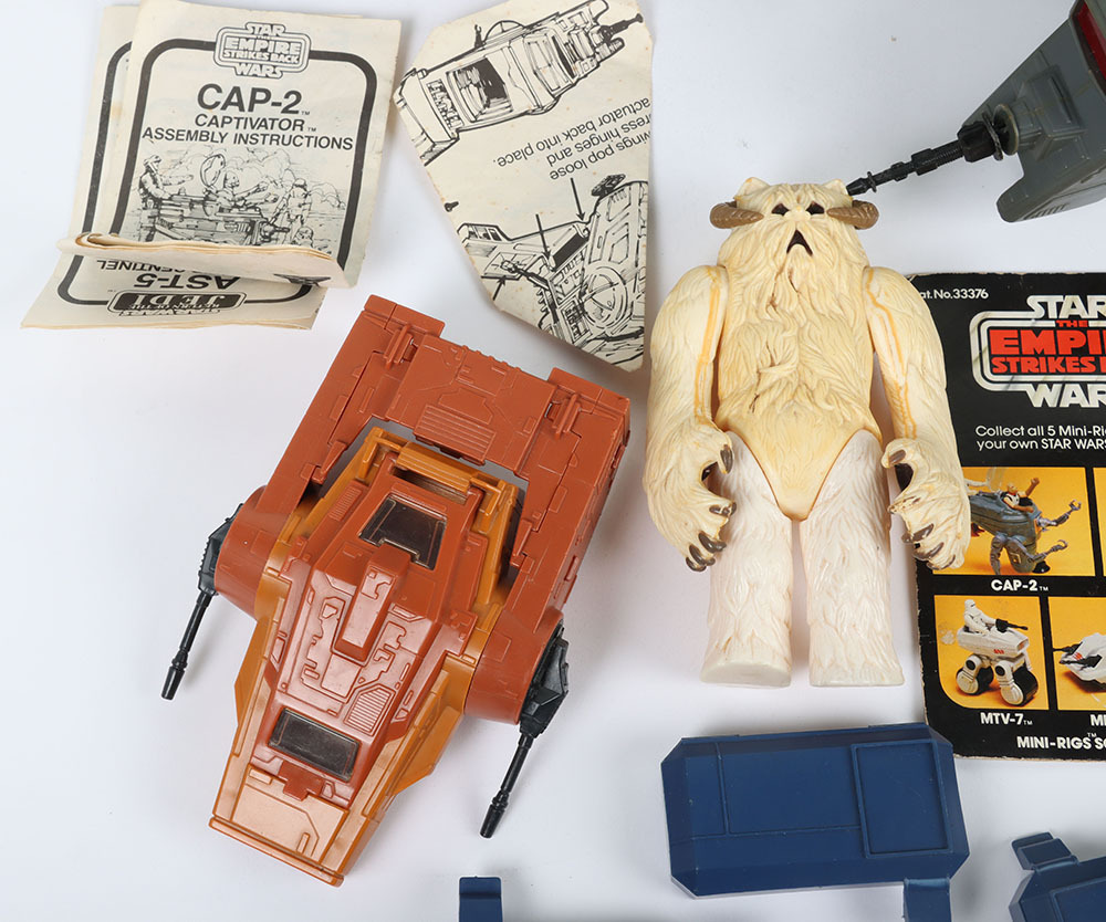 Collection of Vintage Star Wars Mini-Rigs Vehicles and Creatures.