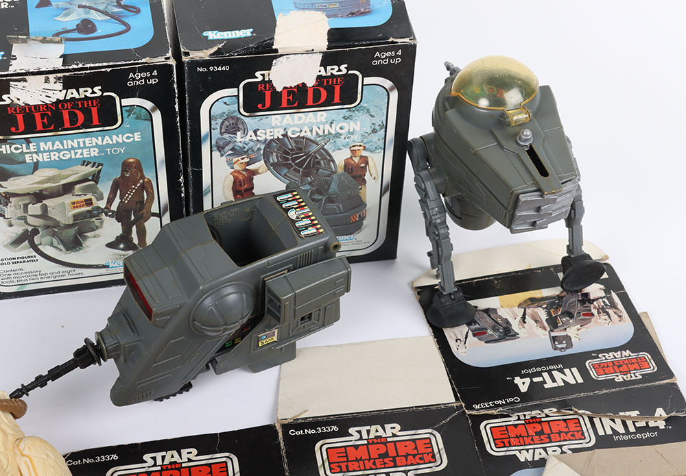 Collection of Vintage Star Wars Mini-Rigs Vehicles and Creatures.