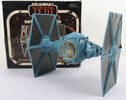 Vintage Star Wars Return of the Jedi Battle Damaged Tie Fighter Boxed Palitoy.