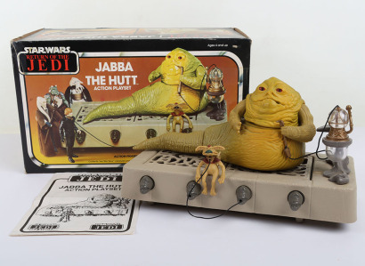 Vintage Star Wars Return of the Jedi Jabba The Hutt Action Playset Boxed Kenner.
