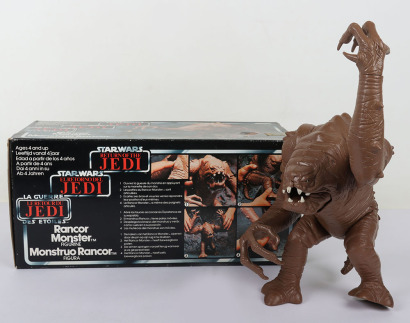 Vintage Star Wars Tri-Logo Return of the Jedi Rancor Monster Action Figure Boxed Palitoy.