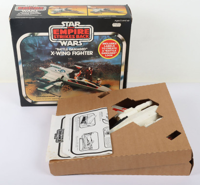 Vintage Star Wars The Empire Strikes Back Battle Damaged X-Wing Fighter Vehicle Boxed Palitoy.