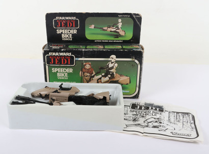 Vintage Star Wars Return of the Jedi Speeder Bike Boxed Kenner.