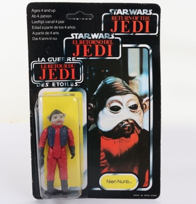 Vintage Star Wars Return of the Jedi Nien Numb Original Carded Moc Action Figure Tri-Logo Palitoy.