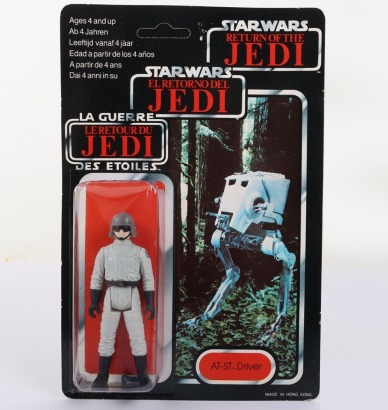 Vintage Star Wars AT-ST Driver Original Carded Moc Action Figure Tri-Logo Palitoy.