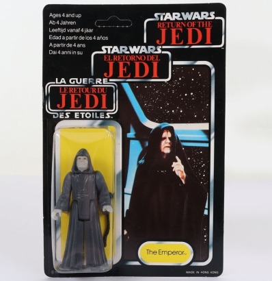 Vintage Star Wars The Emperor Original Carded Moc Action Figure Tri-Logo Palitoy.
