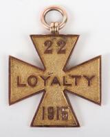 Rare WW1 Colonial Fiji Labour Contingent Loyalty Cross Medal