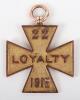 Rare WW1 Colonial Fiji Labour Contingent Loyalty Cross Medal