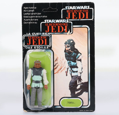 Vintage Star Wars Nikto Kenner Original Carded Moc Action Figure Tri-Logo Palitoy.