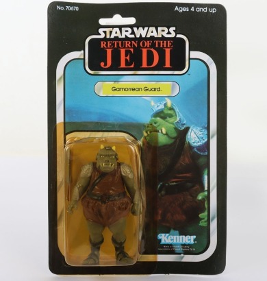 Vintage Star Wars Return of the Jedi Gamorrean Guard Kenner Original Carded Moc Action Figure.