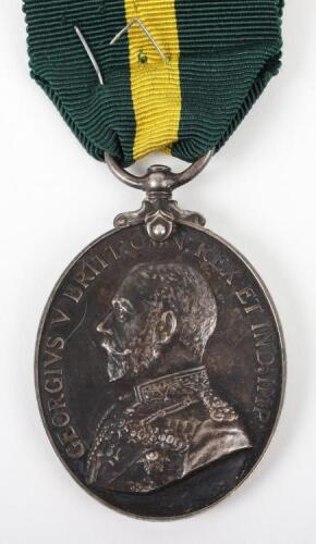 George V Territorial Force Efficiency Medal 28th County of London Regiment
