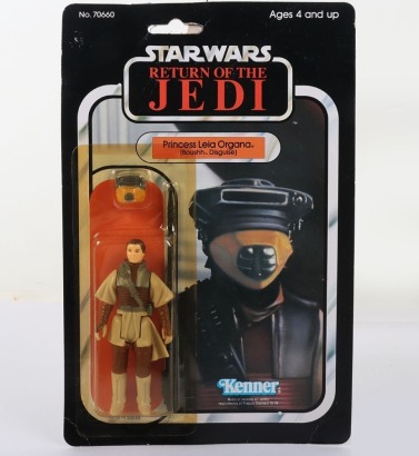 Vintage Star Wars Return of the Jedi Princess Leia Organa Boushh Disguise Kenner Original Carded Moc Action Figure.