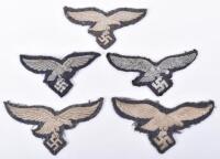 Grouping of Luftwaffe Cloth Breast and Headdress Eagles