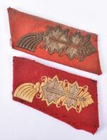 2x German Army Generals Tunic Collar Patches,