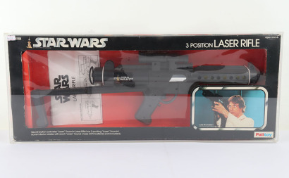 Scarce Vintage Star Wars Three Position Laser Rifle Boxed Palitoy.