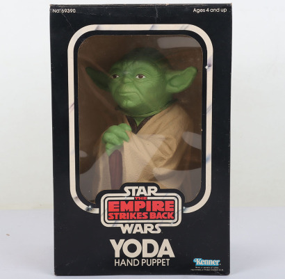 Vintage Star Wars Yoda Hand Puppet Kenner Boxed.