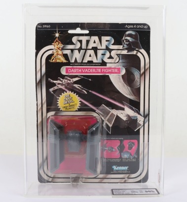 Vintage Star Wars Darth Vader&rsquo;s Tie Fighter Diecast vehicle Graded UKG.