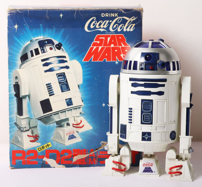Vintage Star Wars R2-D2 Coca Cola Radio 1977 Boxed.