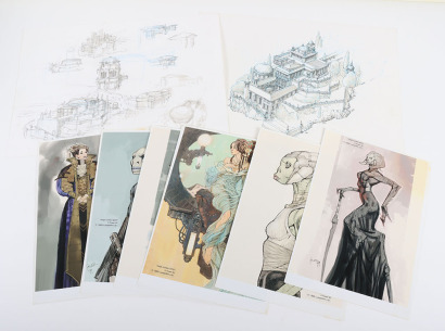 Collection of Original Star Wars Artwork and Prints from the Art Department of Attack of the Clones.
