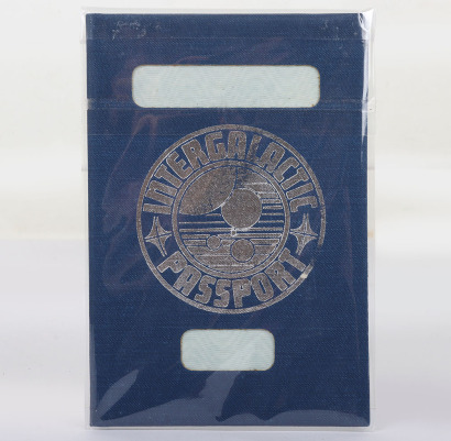 Scarce Intergalactic Passport given to cast, crew and special guests.